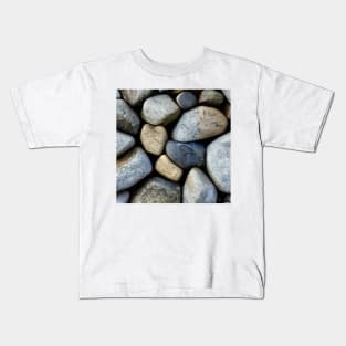 Closeup of a pile of stones and pebbles Kids T-Shirt